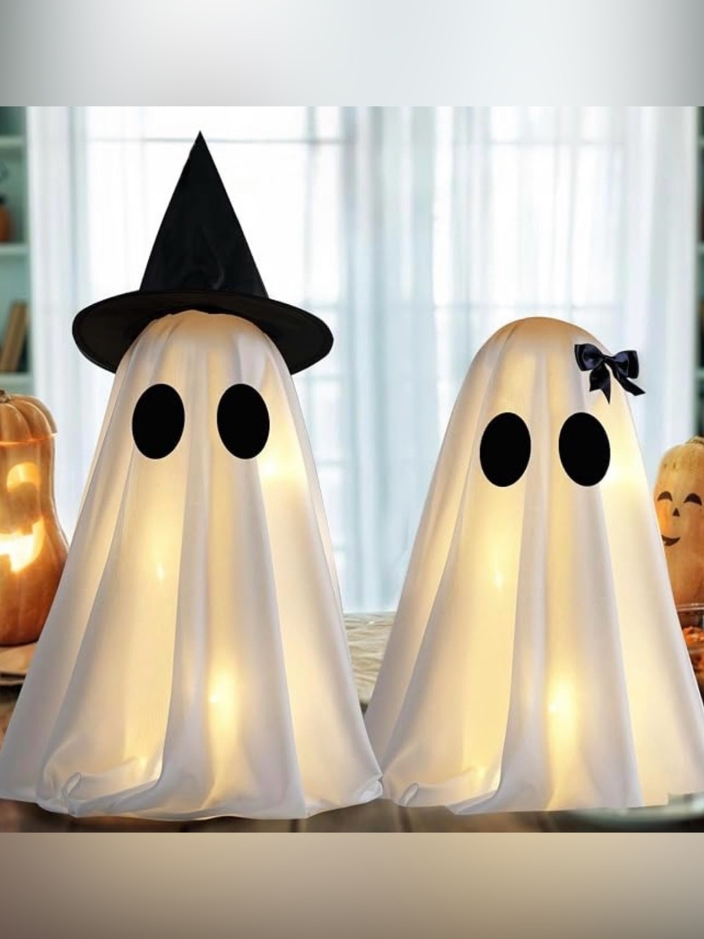 New 2 Spooky Ghosts For Halloween Indoor Decor
